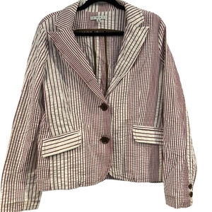 CAbi cotton striped blazer 16